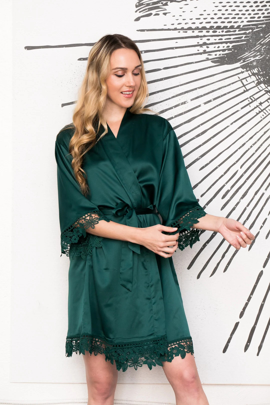 Lace Bridesmaid Robe, Bridal Party Robes, Bridesmaid Gifts, Bridesmaid Proposal, Bridal Robes, We... | Etsy (US)