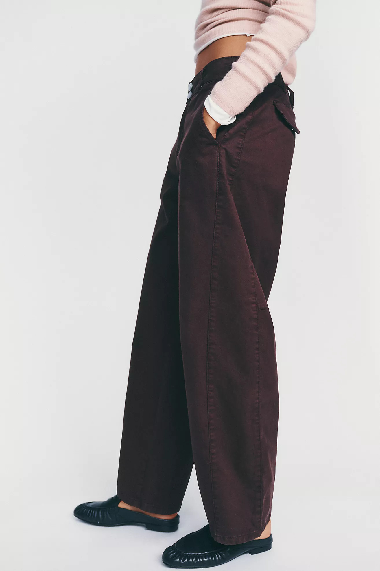 Pilcro Aero Wide-Leg Chino Pants | Anthropologie (US)