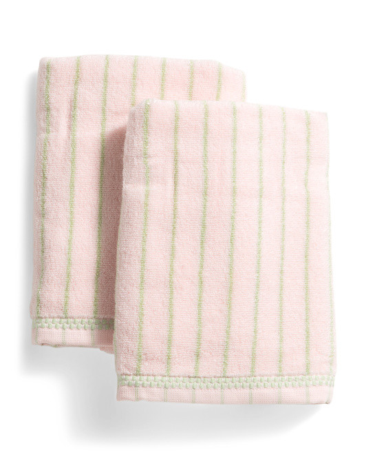 2pk Sammi Striped Hand Towels | TJ Maxx