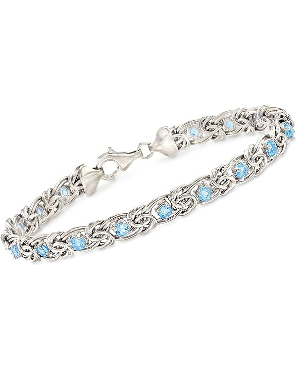 Ross-Simons Gemstone Byzantine Bracelet in Sterling Silver | Amazon (US)