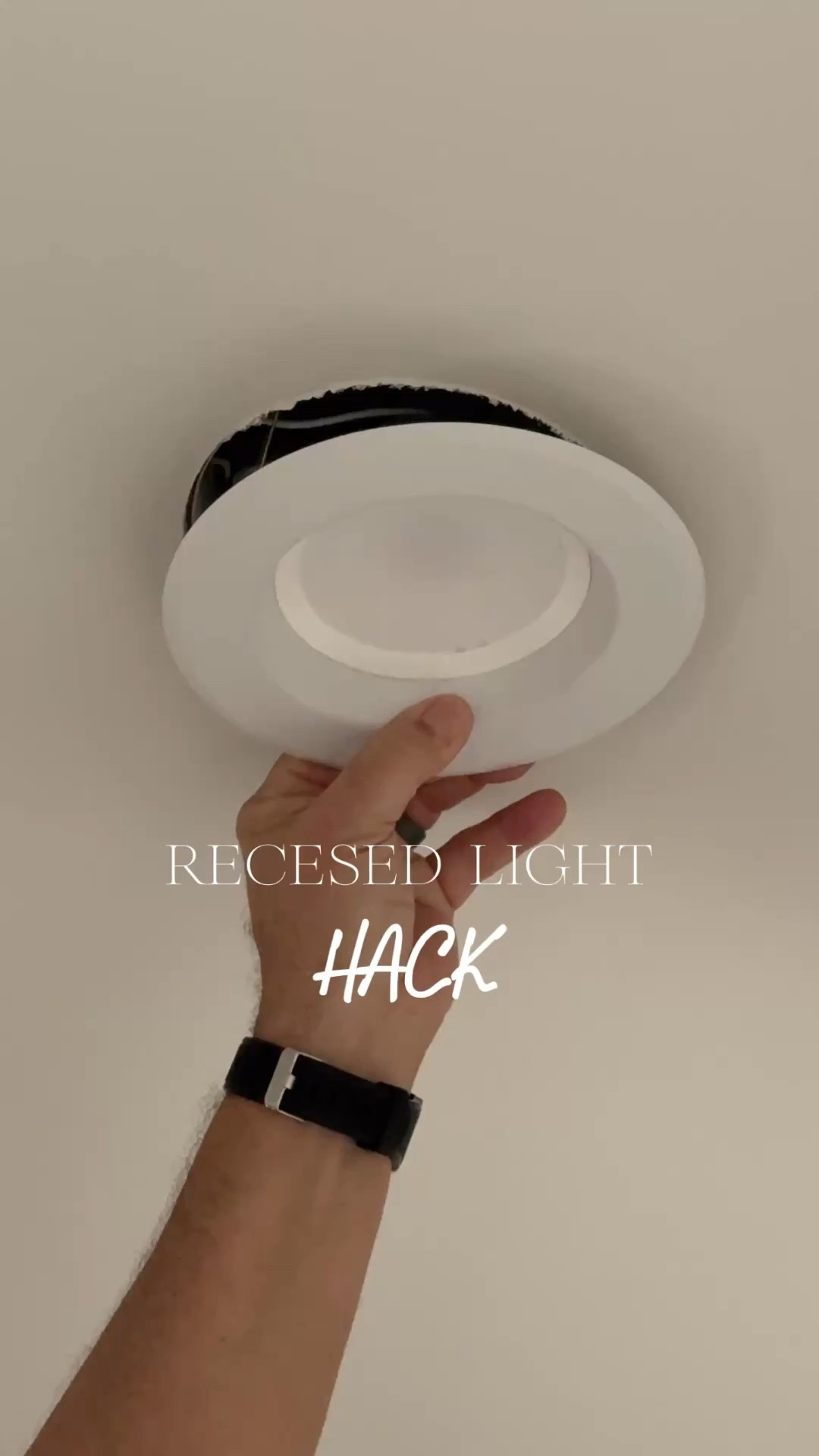 The easiest DIY! Swap out a recessed light for something with a little more personality! Beginner DIY and makes a HUGE difference! 

#LTKHome #LTKdayinmylife
