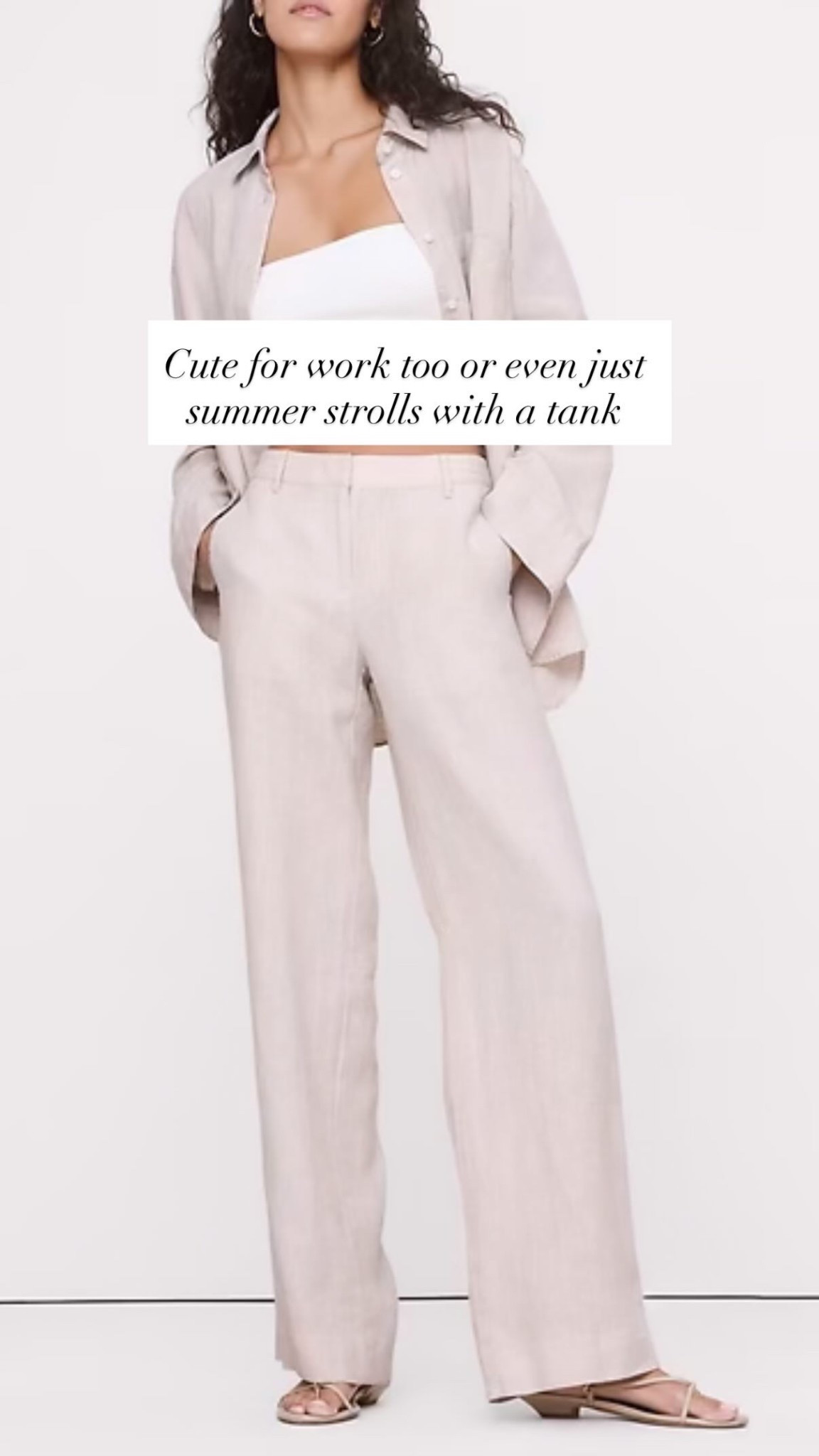 Linen pants. 

#LTKSaleAlert #LTKSeasonal #LTKWorkwear