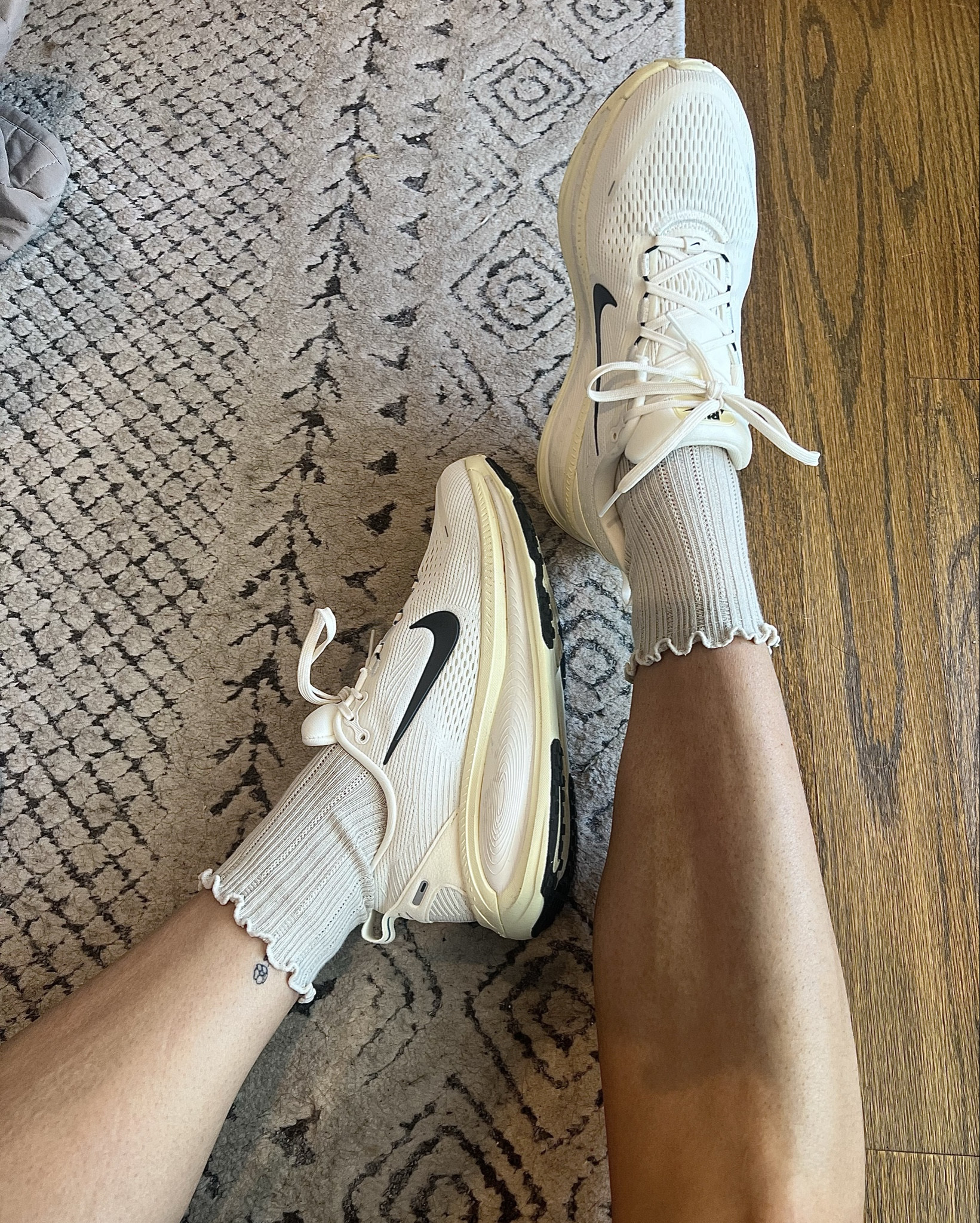 New Nikes and cute ruffle socks, runner, vomero, adidas 

#LTKActive #LTKfitnessgoals