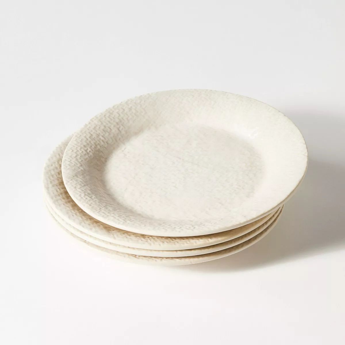 4pc 8.75" Stoneware Salad Plates Cream - Threshold™ designed with St | Target