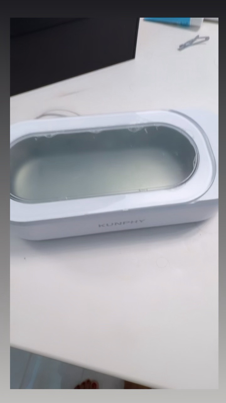 Jewelry cleaner works really well 
Rings, watches and glasses other jewelry. Not too loud - has timer 

Amazon 

Gift idea - home find