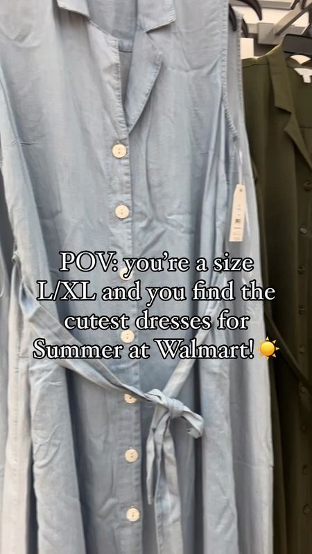 I found the cutest dresses for summer at Walmart and they’re all under $23! Large in the button front shirt dress, XL t shirt midi dresses, large knit dresses. Sandals run tts  

#LTKFindsUnder50 #LTKSeasonal #LTKMidsize