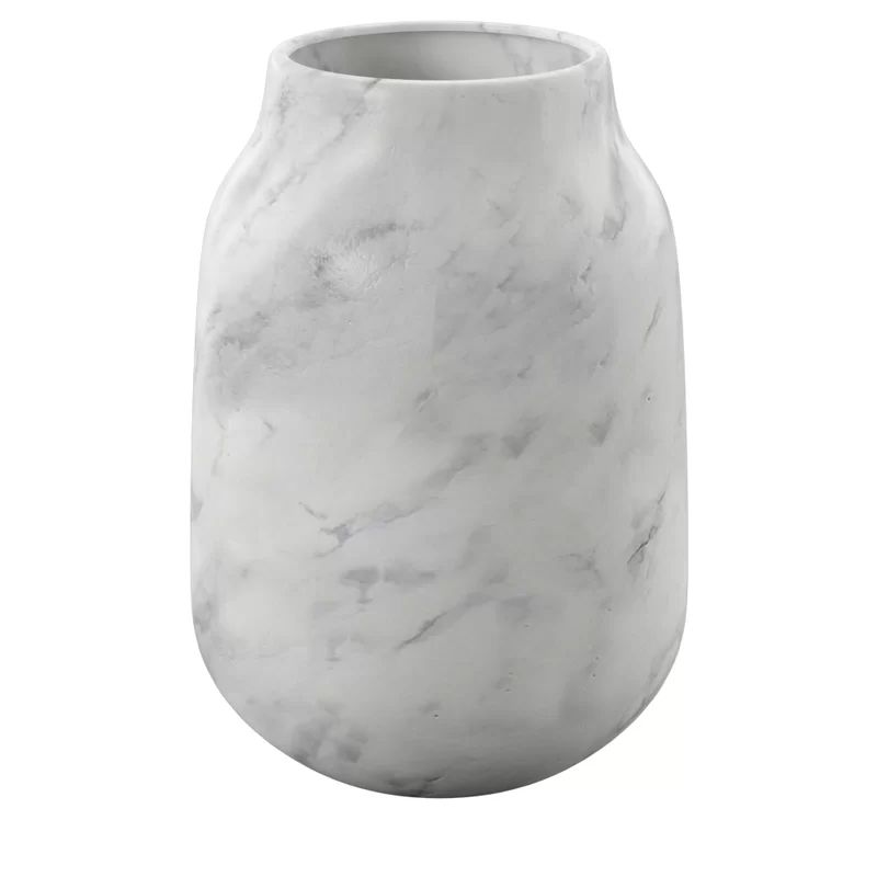 White Faux Marble Table Vase | Wayfair North America