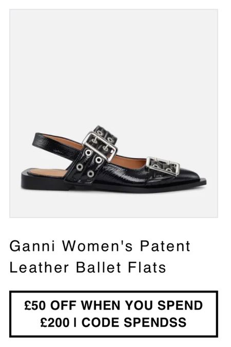 Ganni leather flat buckle shoes with £50 off at Coggles 

#LTKeurope #LTKshoecrush