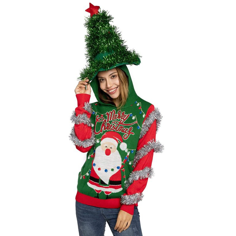 Women's Ugly Christmas Sweater | Unisex Men | Funny Novelty Pullover for Xmas Party Festive, Larg... | Walmart (US)