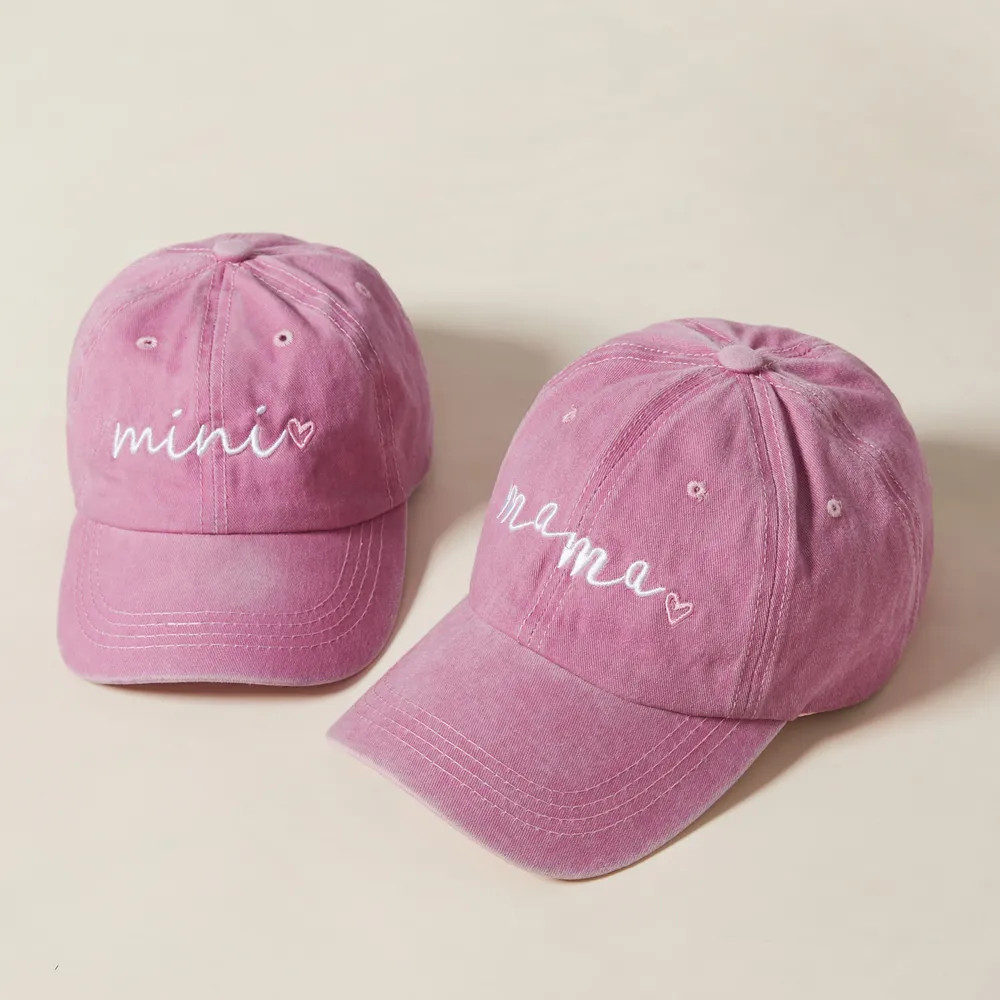 Family Matching Letter Print Baseball Caps | PatPat