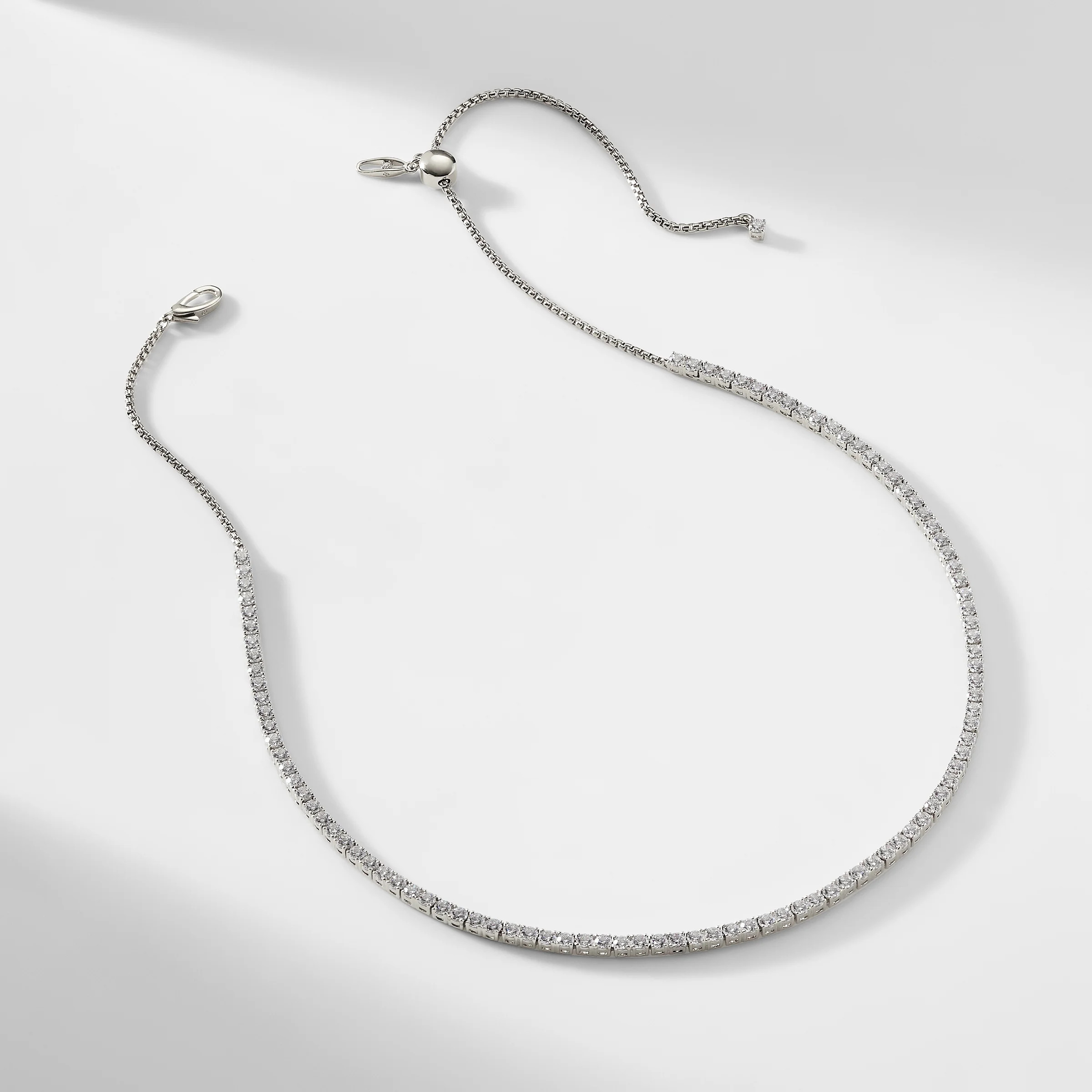 LOVE ALL ADJUSTABLE TENNIS NECKLACE | NADRI