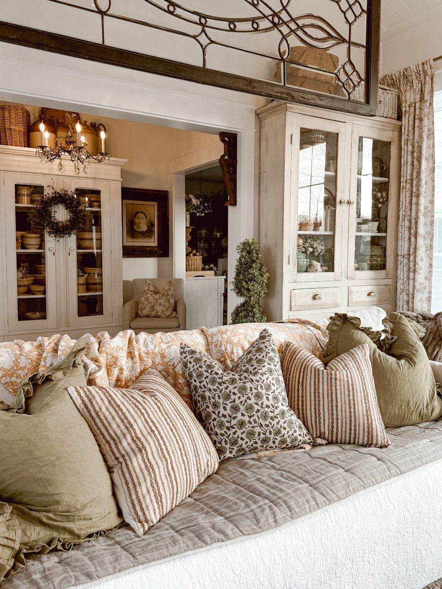 Here is a close up at the couch in our sunroom. We have lots of layers and textures. It is one of our favorite cozy spots in our home. 

#LTKHome #LTKSeasonal