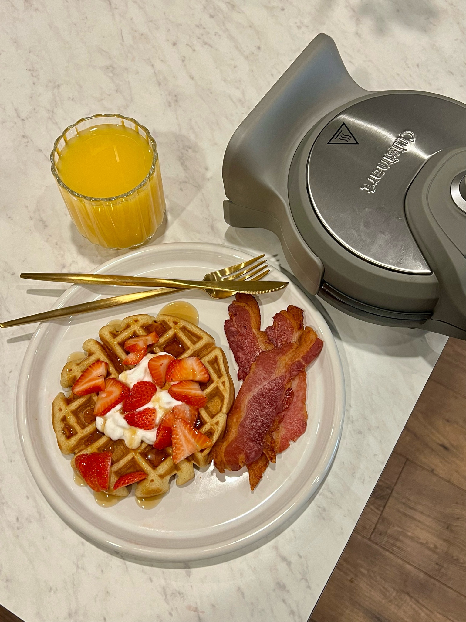 The BEST waffle iron! 
Make the fluffiest moist waffles in mere minutes. I searched high and low for an iron that had removable plates. Cuisinart delivered just that. Also, love how you can store it upright as a space saver. 

#LTKHome #LTKCyberWeek #LTKSaleAlert