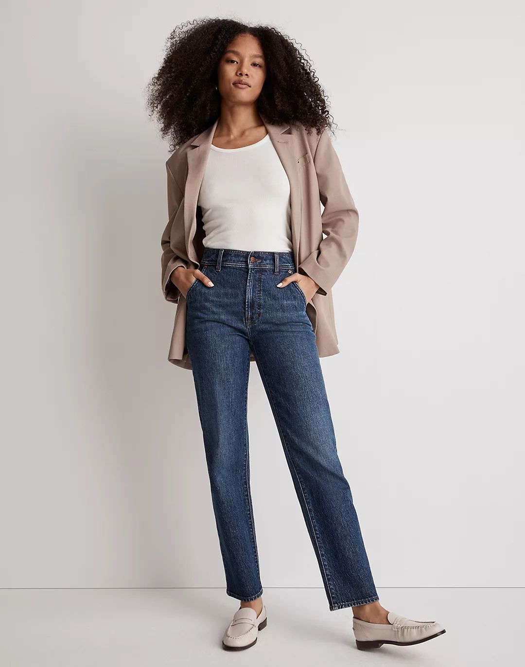 The Perfect Vintage Straight Jean in Stanhill Wash: Pocket Edition | Madewell