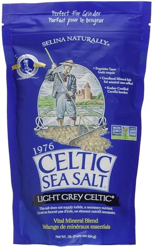 Amazon.com : Celtic Sea Salt, Light Grey Mineral Sea Salt, 1 Pound Resealable Bag Unrefined Hydra... | Amazon (US)