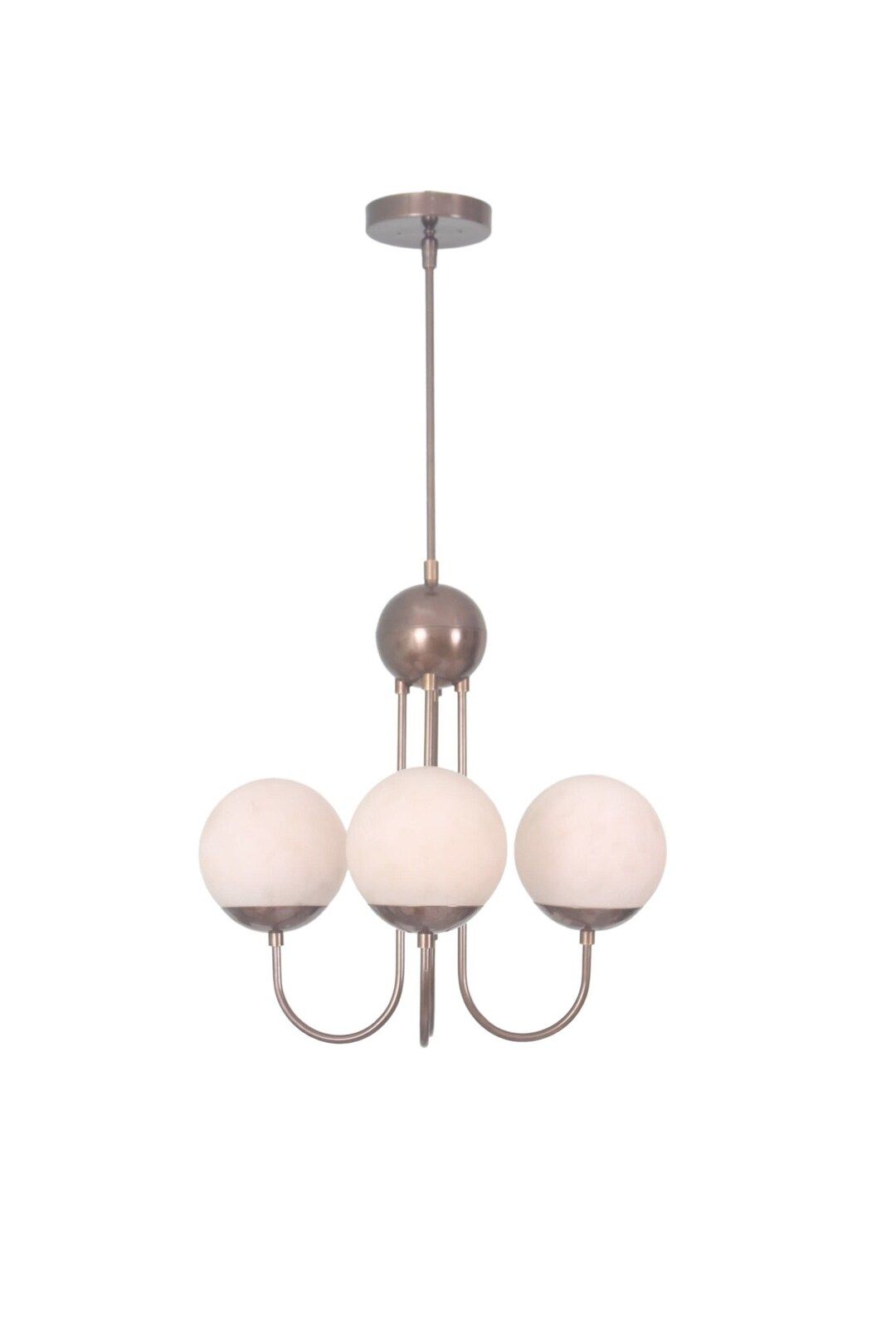 4 Light Curved Globe Mid Century Black Brass Sputnik chandelier light Fixture | Etsy (US)