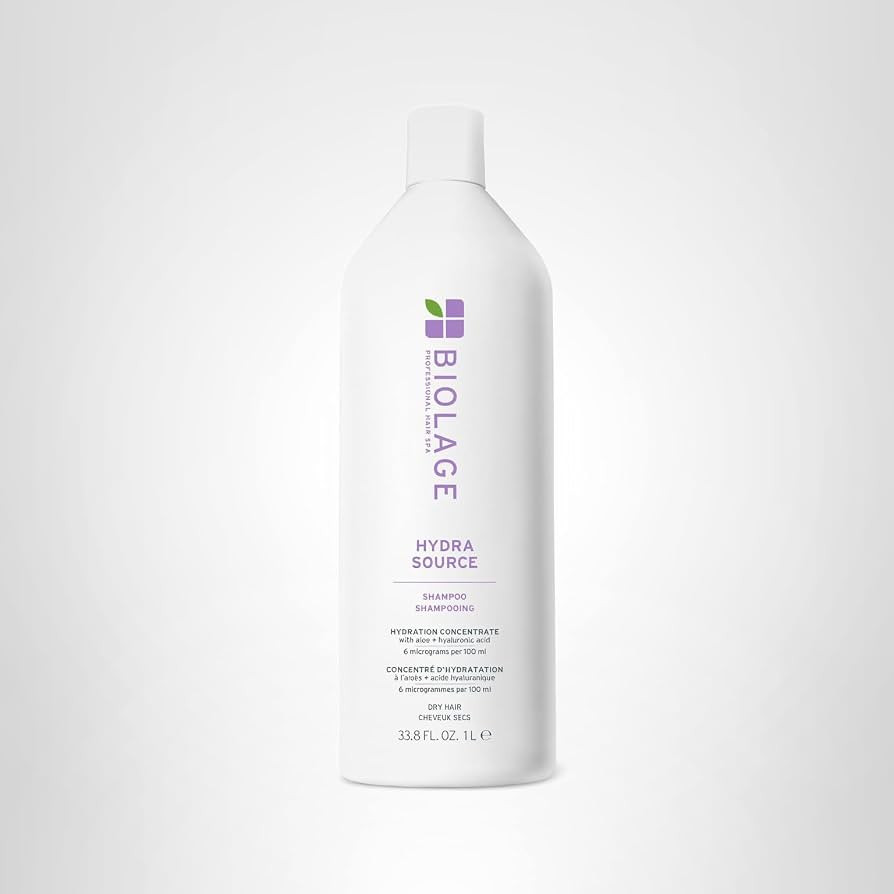 Biolage Hydra Source Shampoo - Softens, Moisturizes & Adds Shine, For Dry Hair, Infused with Micro-Filtered Aloe Vera & Fermented Hyaluronic Acid, Vegan & Paraben-Free | Amazon (US)