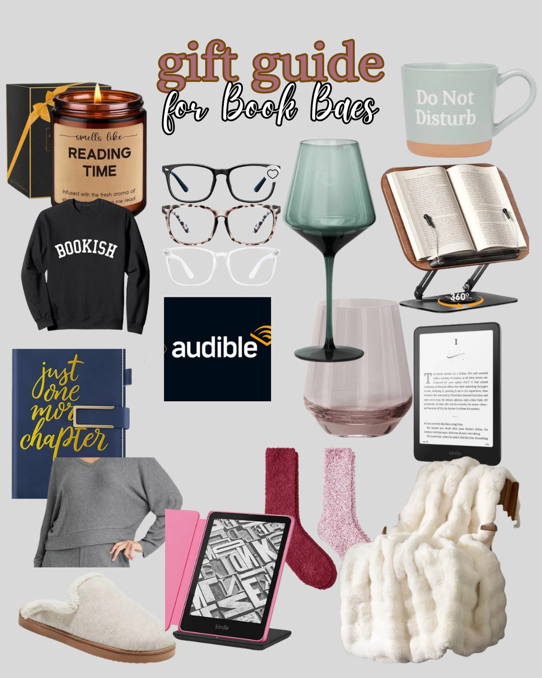 Must haves for the book lover in your life

acotar | smut | books | audible | kindle | comfy | holiday | chiristmas | gift 

 #LTKGiftGuide #LTKHoliday #LTKselfcare
