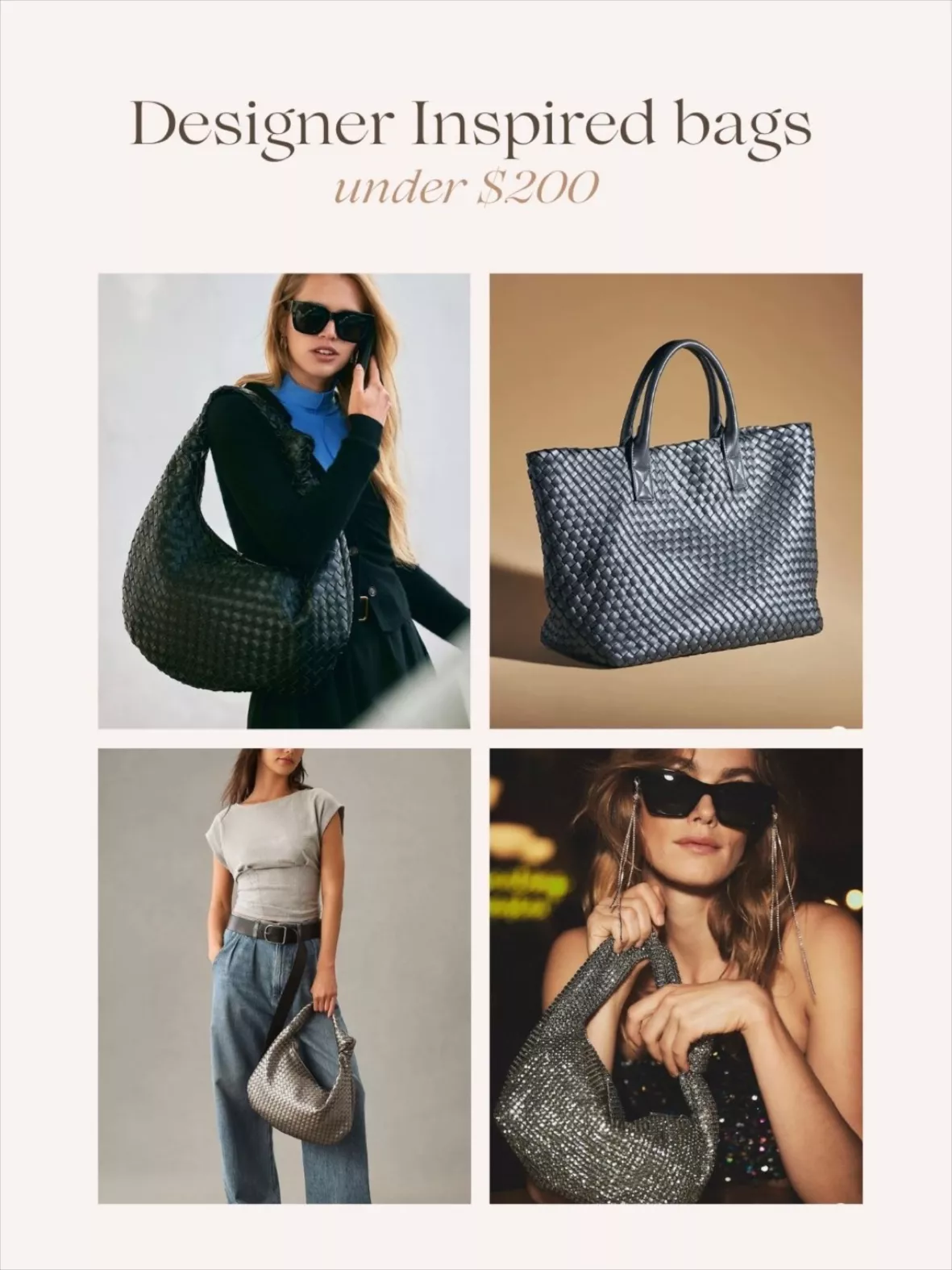Woven Faux Leather Tote curated on LTK
