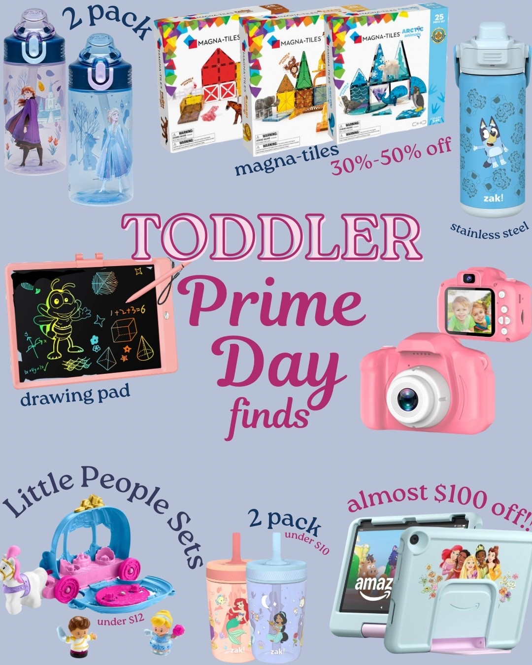 PRIME DAY DEALS - toddler finds 

Great toys and activities on sale for your toddler!! A digital camera, magnatiles, screen-free drawing pad, little people, and even a tablet!

Tags; Disney cartoons characters magna tiles magnetic tiles set toys toy play kids toddlers frozen princess draw sketch cup water bottle

#LTKSaleAlert #LTKKids #LTKFindsUnder50
