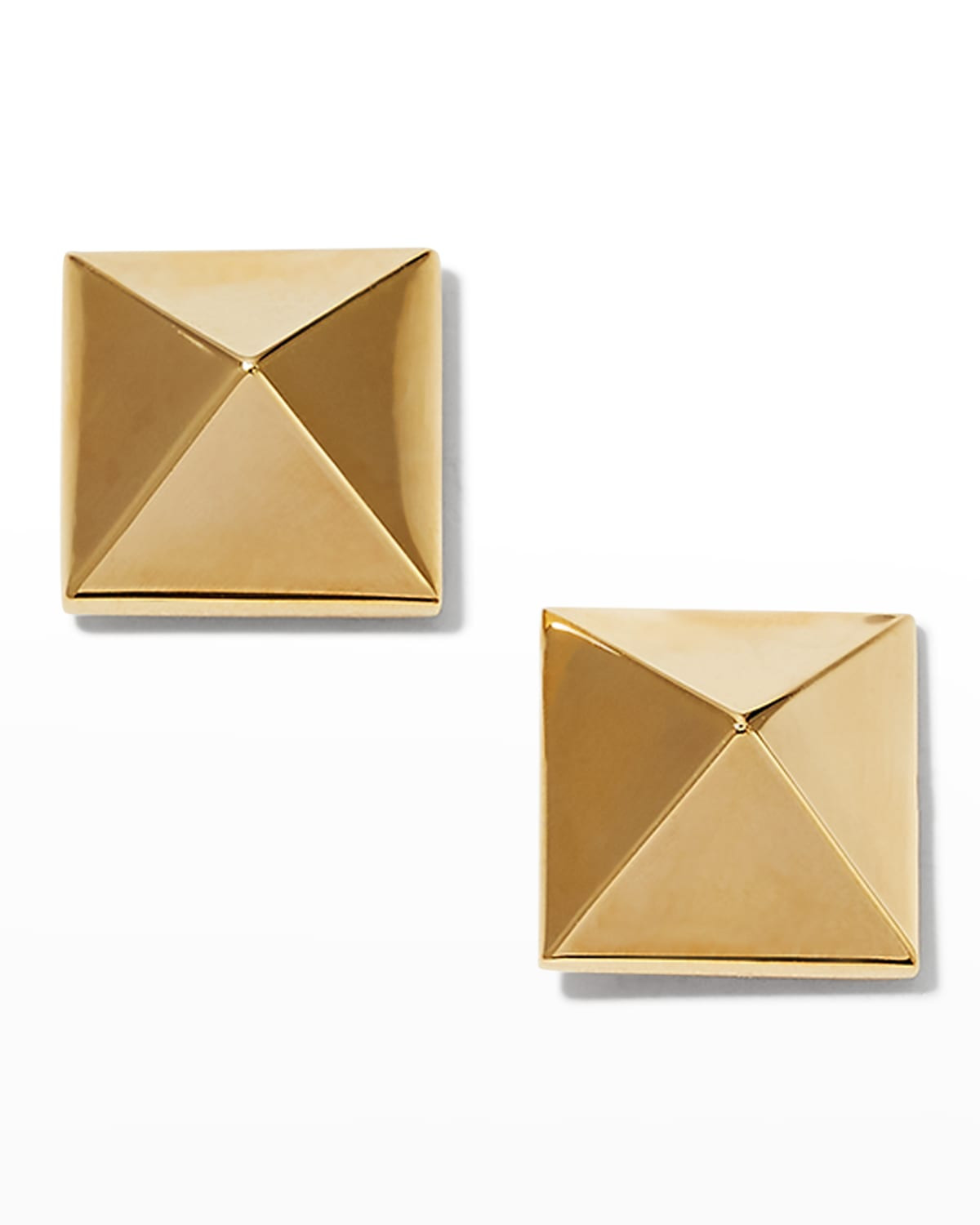 Rockstud Earrings, Gold | Neiman Marcus