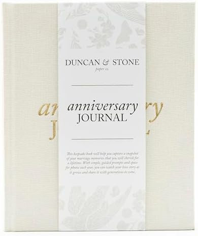 DUNCAN & STONE PAPER CO. Wedding Anniversary Journal - Anniversary Journal for Couple - Wedding N... | Amazon (US)