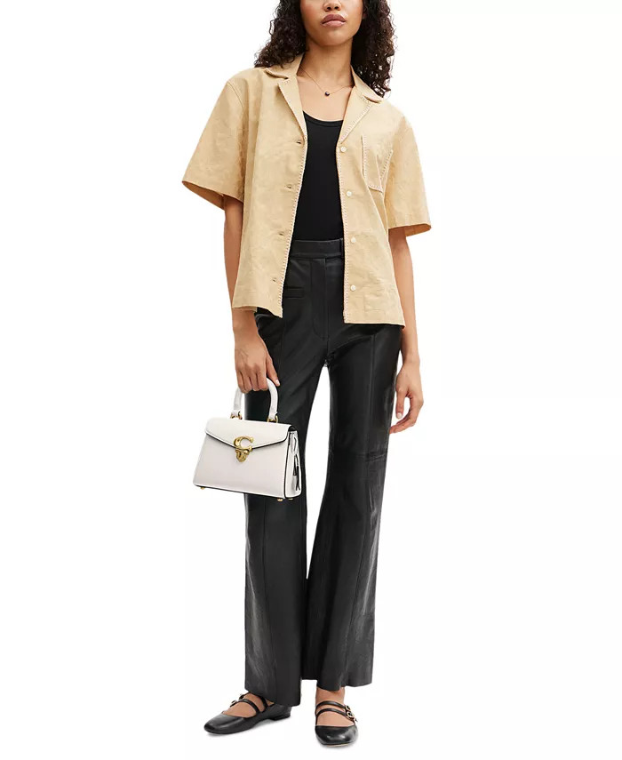 COACH Sammy 21 Luxe Refined Leather Small Satchel - Macy's | Macy's