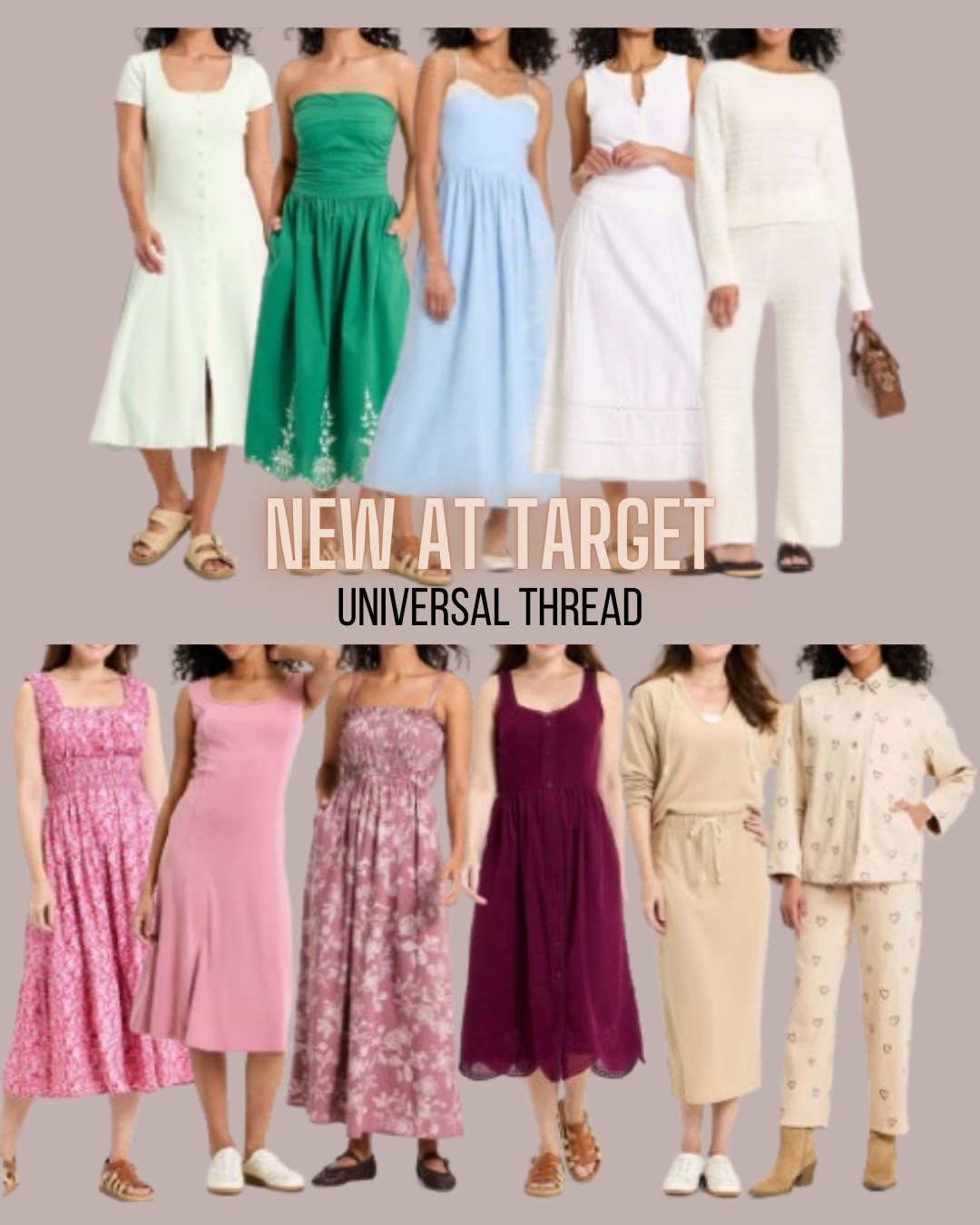 Target style
Matching set
Spring set
