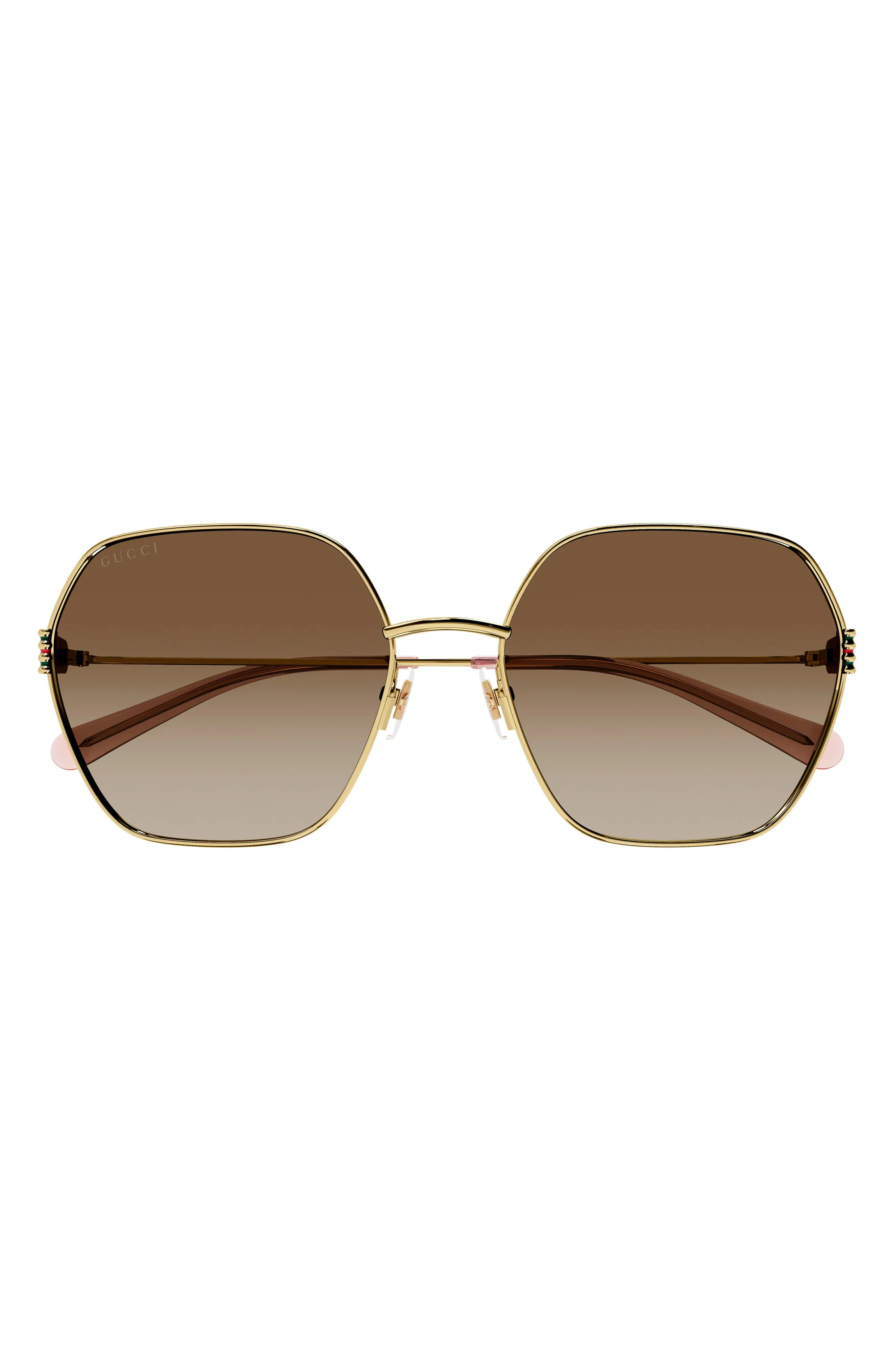 60mm Gradient Polarized Square Sunglasses (Women) | Nordstrom | Nordstrom