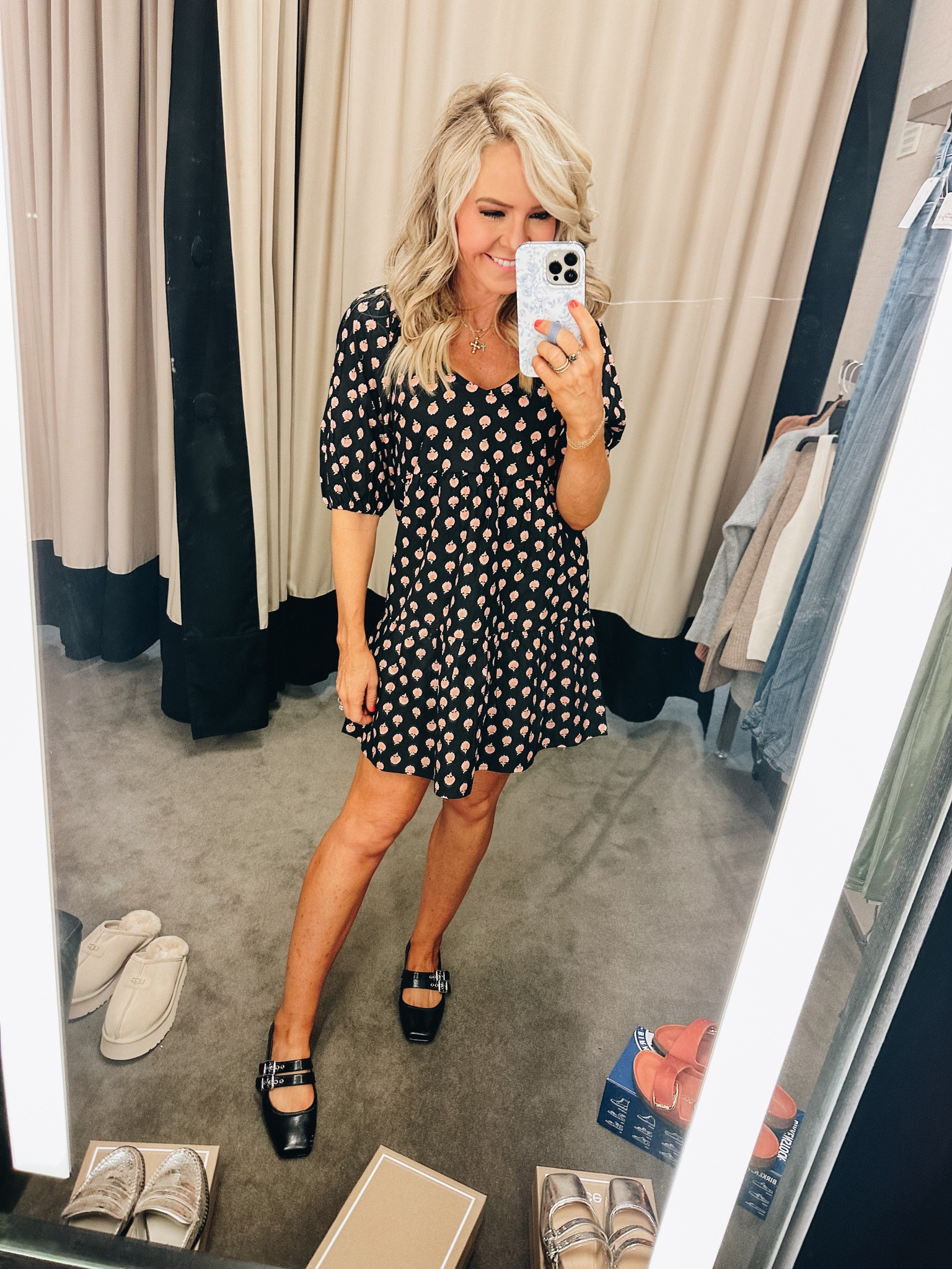 darling dress for everyday, under $50 and Mary Jane must under $100 (both run TTS) | 

#LTKxNSale #LTKFindsUnder50 #LTKStyleTip