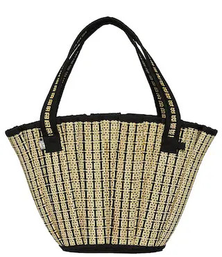 Mini Lovers Point Tropez Pleated Raffia Tote Bag | Dillard's