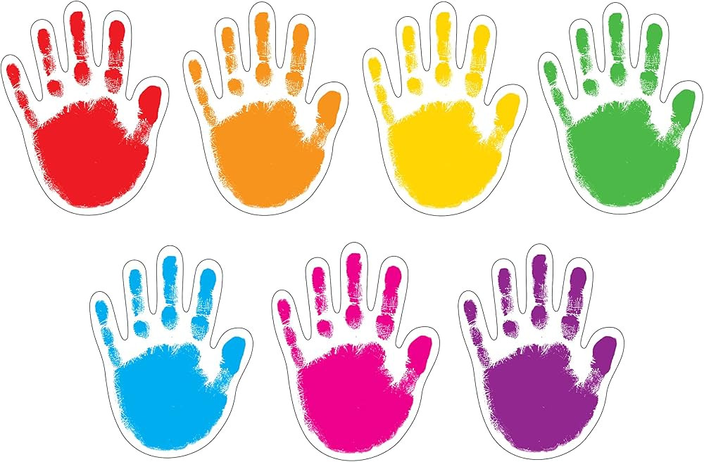 Carson Dellosa 42 Colorful Helping Hands Bulletin Board Cutouts, Vibrant Hand Cutouts for Classro... | Amazon (US)