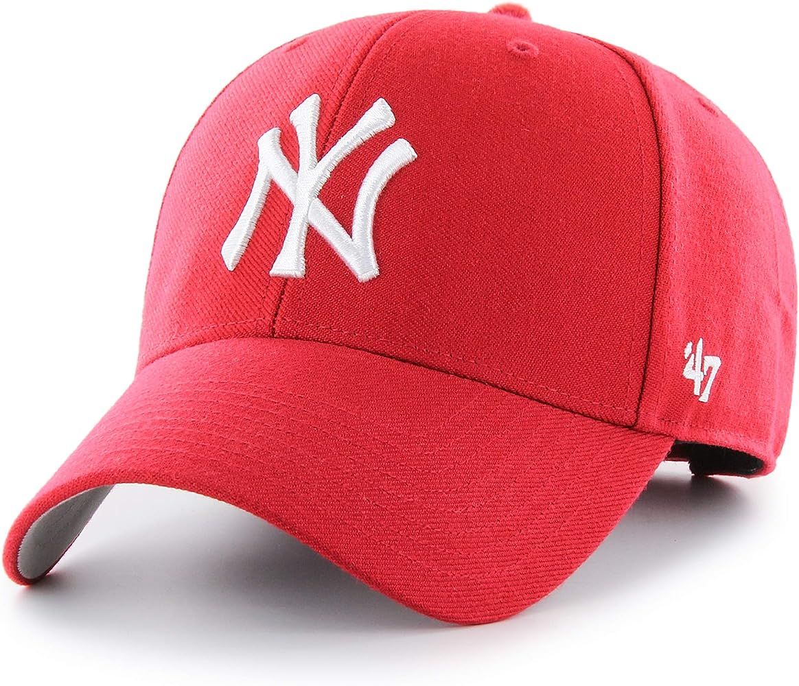 MLB New York Yankees Men's '47 Brand Bullpen MVP Cap, Red, One-Size | Amazon (US)