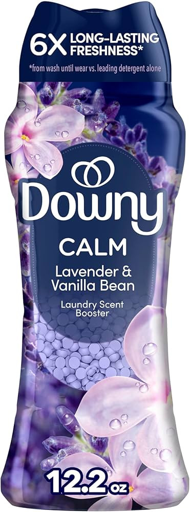 Downy Calm In-Wash Laundry Scent Booster Beads, Soothing Lavender and Vanilla Bean scent, 12.2 OZ... | Amazon (US)