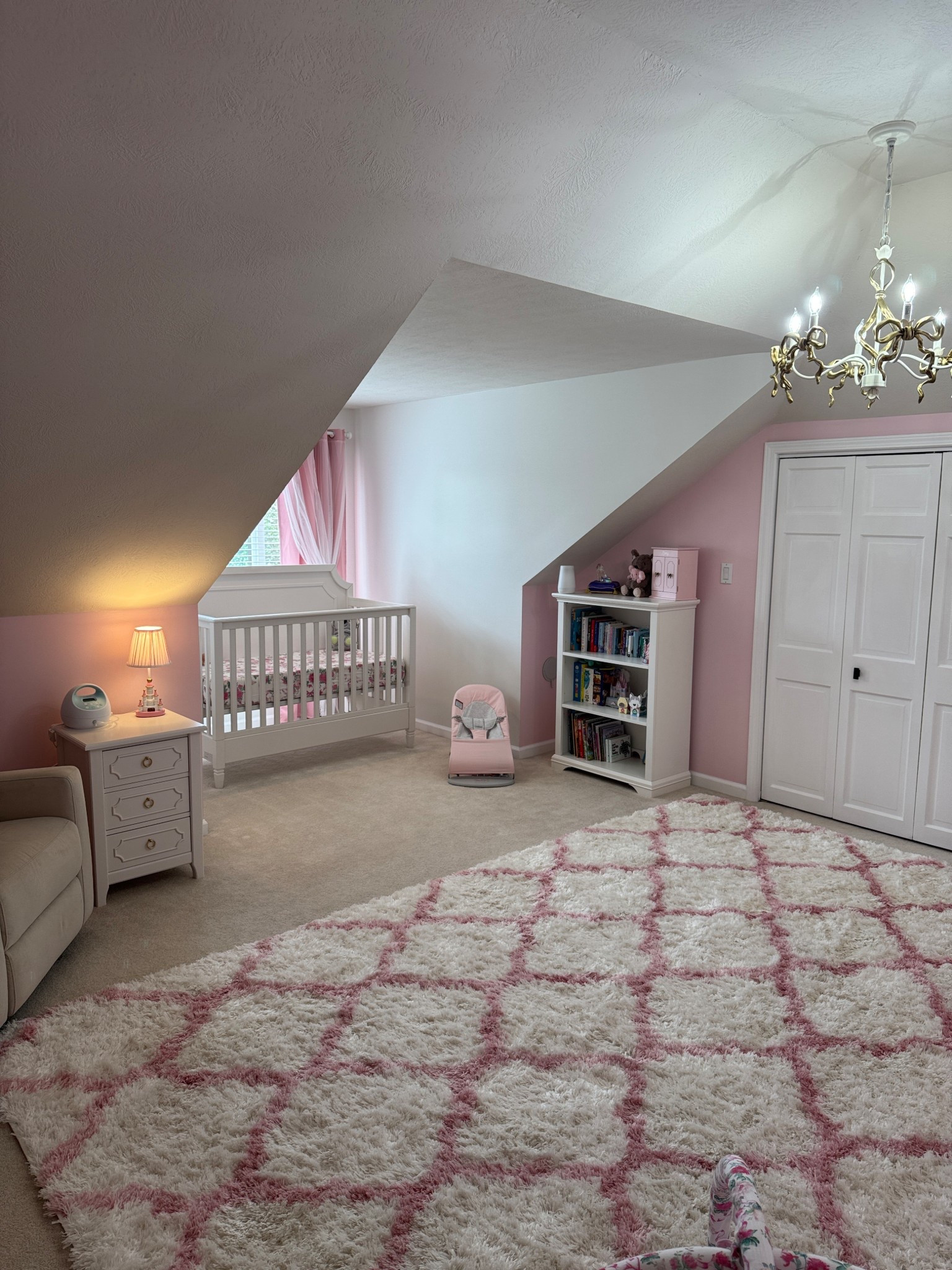 Zoey’s nursery overview 

Pottery barn kids, pink nursery, baby girl nursery, princess nursery, bow nursery 

#LTKBaby #LTKHome