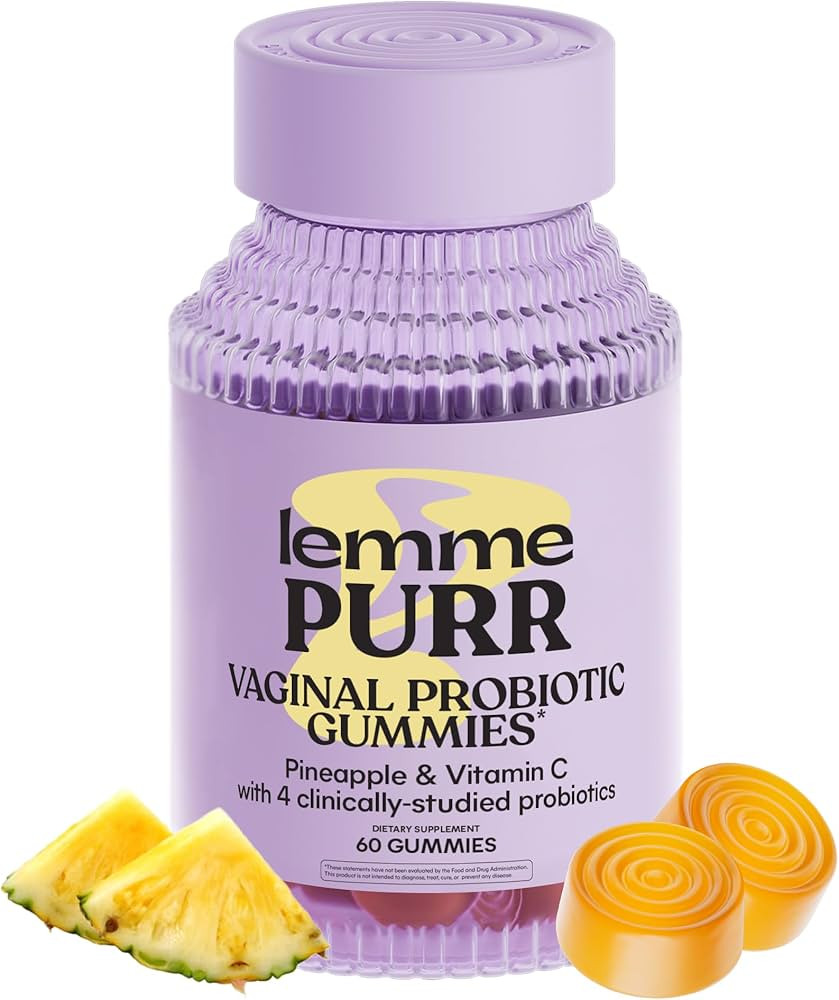 Lemme Purr Vaginal Probiotic Gummies for Women - Balanced pH, Healthy Odor, Yeast Balance & Flora... | Amazon (US)