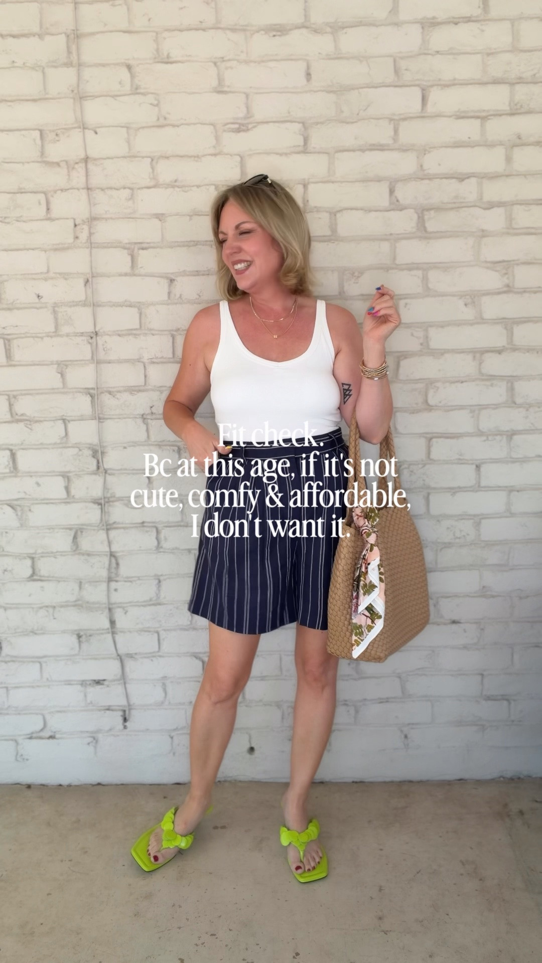 Small tank; medium shorts & button down

#LTKOver40 #LTKPetite #LTKSaleAlert