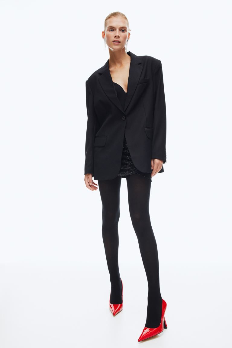 Einreihiger Oversized-Blazer | H&M (DE, AT, CH, DK, NL, NO, FI)