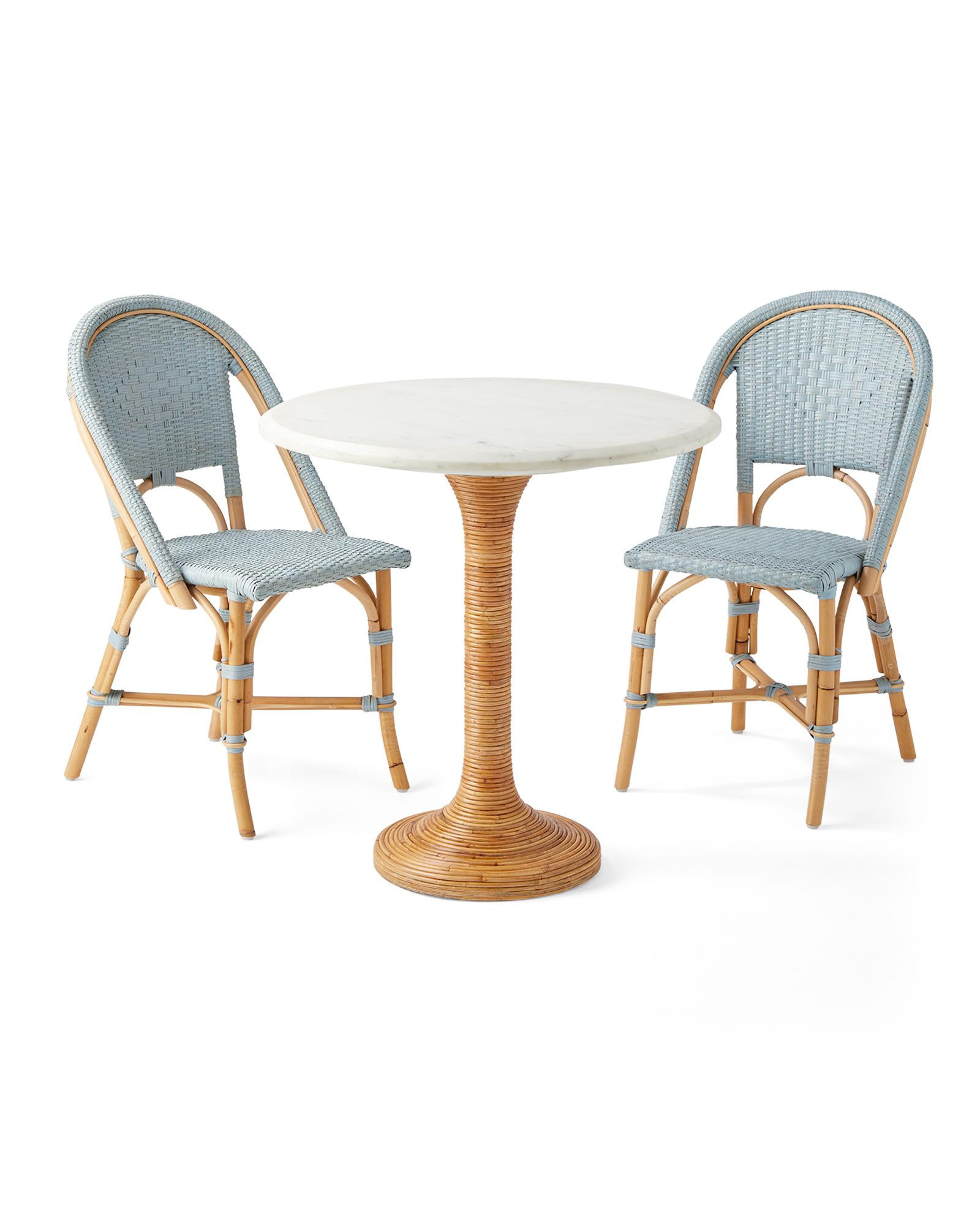 Sunwashed Riviera & Southampton Bistro Set | Serena and Lily
