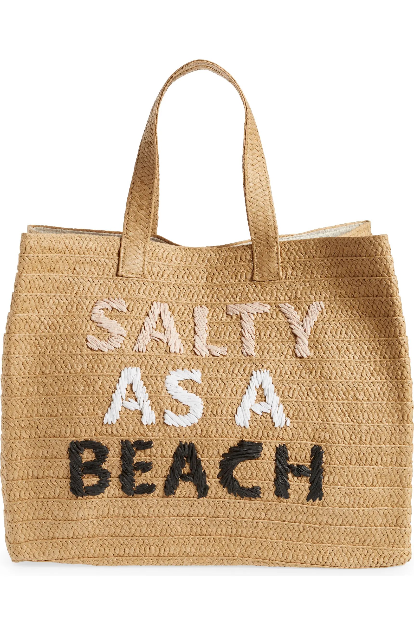 Salty as a Beach Straw Tote | Nordstrom