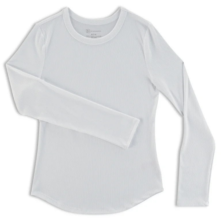 No Boundaries Juniors' Crewneck Ribbed T-Shirt, 2-Pack - Walmart.com | Walmart (US)