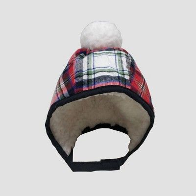 Baby Plaid Bonnet with Sherpa and Pom Hat - Cat & Jack™ | Target