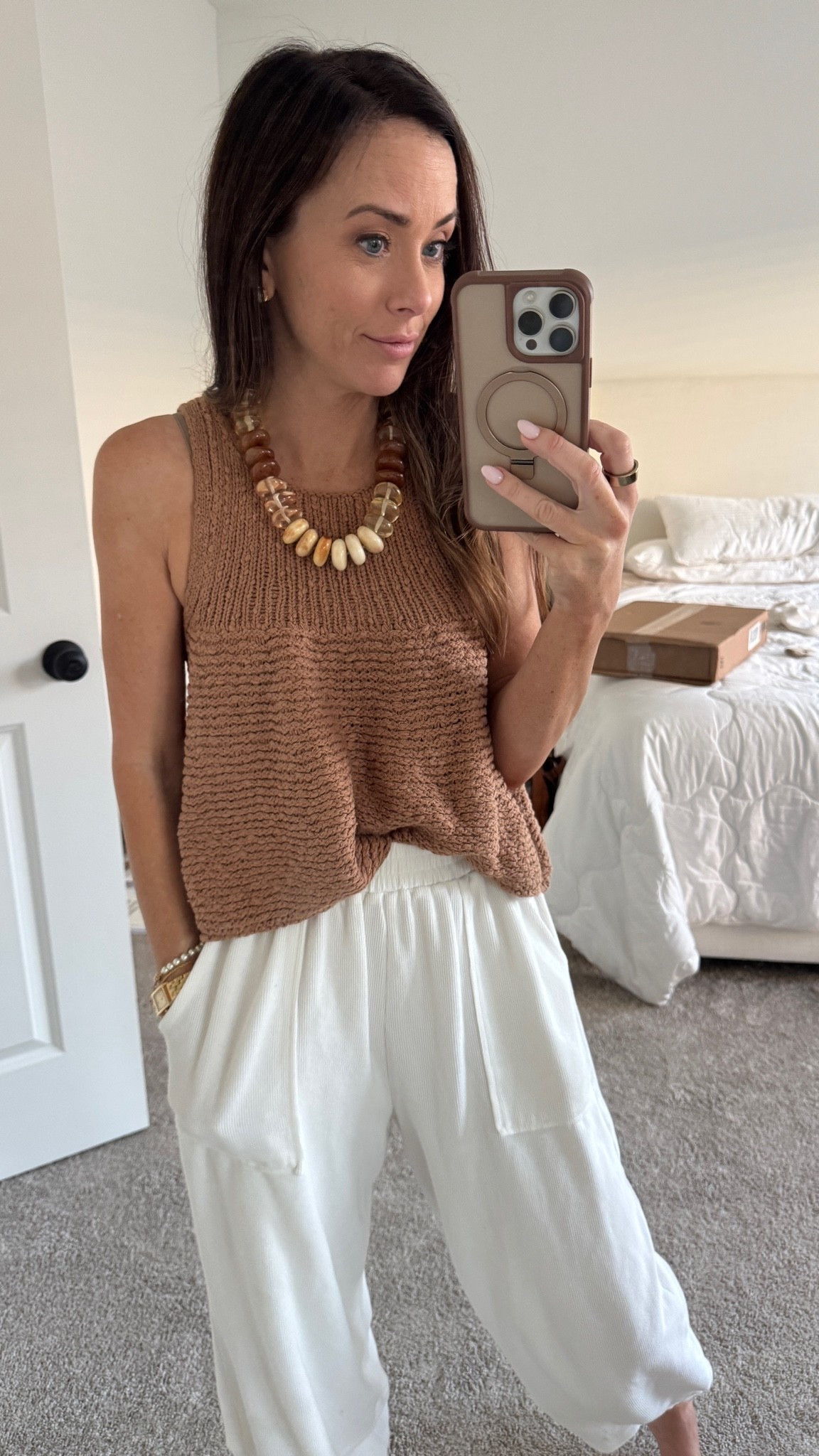 Sweater tank, statement necklace

#LTKsummer #LTKpetite