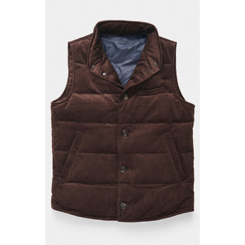 Brisbane Moss - Brown Corduroy - Down Vest  | SPIER & MACKAY | SPIER & MACKAY