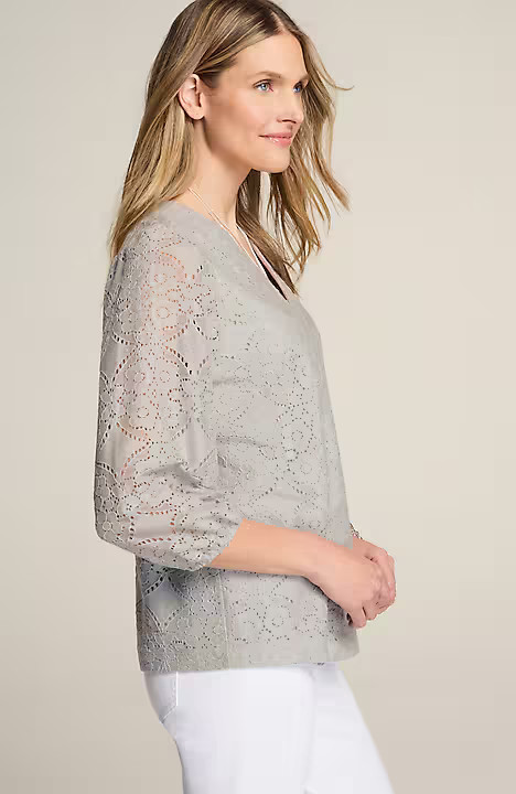 Lace Knit Top | J. Jill