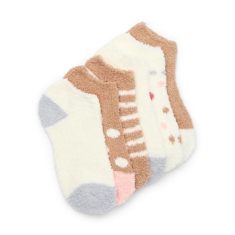 Joyspun Women's Cozy Low Cut Socks, 6-Pack, Size 4-10 - Walmart.com | Walmart (US)