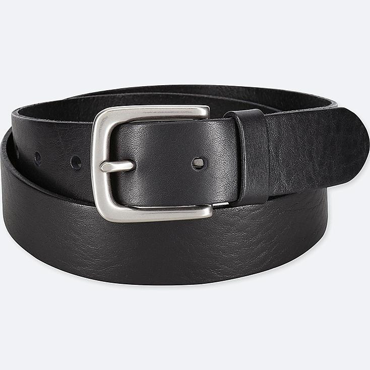 MEN ITALIAN LEATHER VINTAGE BELT | UNIQLO (US)