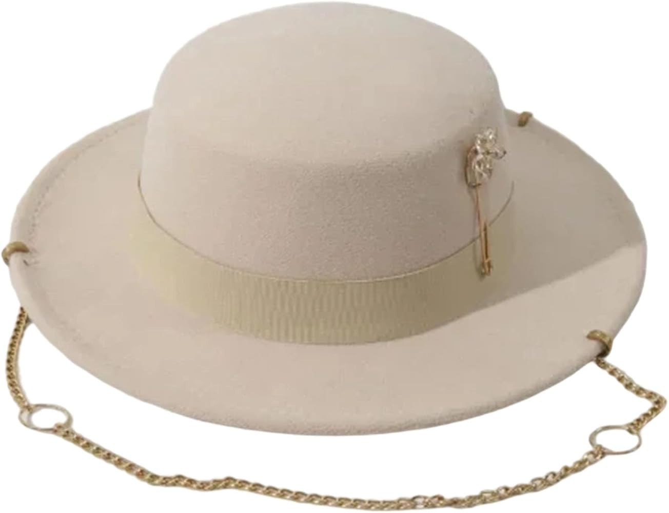 Women's Wool Wide Brim Felt Floppy Hat Wedding Party Outdoor Fashion Cap | Amazon (US)