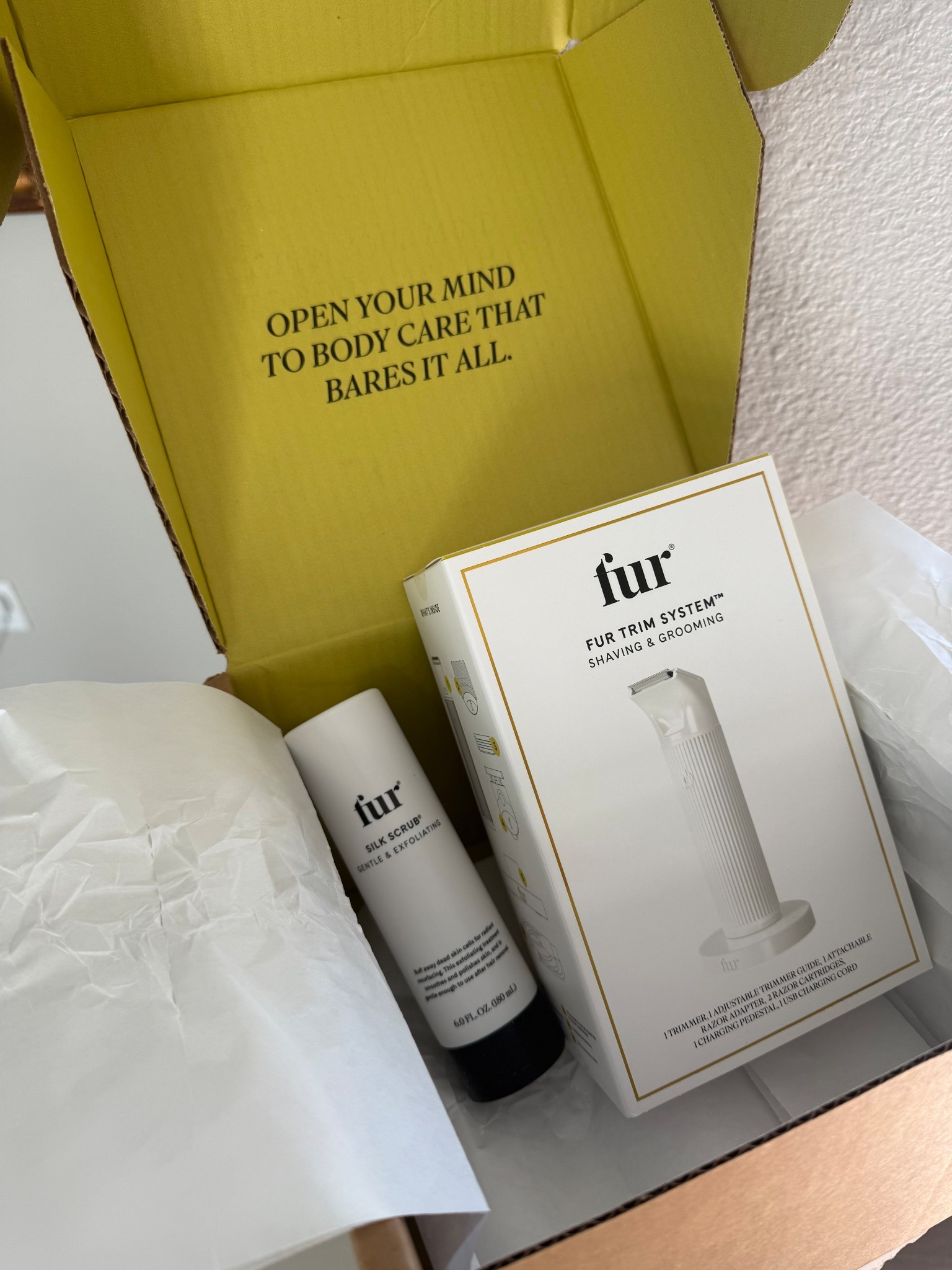 I got the new FUR razor today! I love it. 

Beauty 
Skincare 
Shaver 
Shaving 
Travel 
Hair
Honeymoon
Christmas gift 
Gift for him 
Gift for her 

#LTKBeauty #LTKMens #LTKGiftGuide