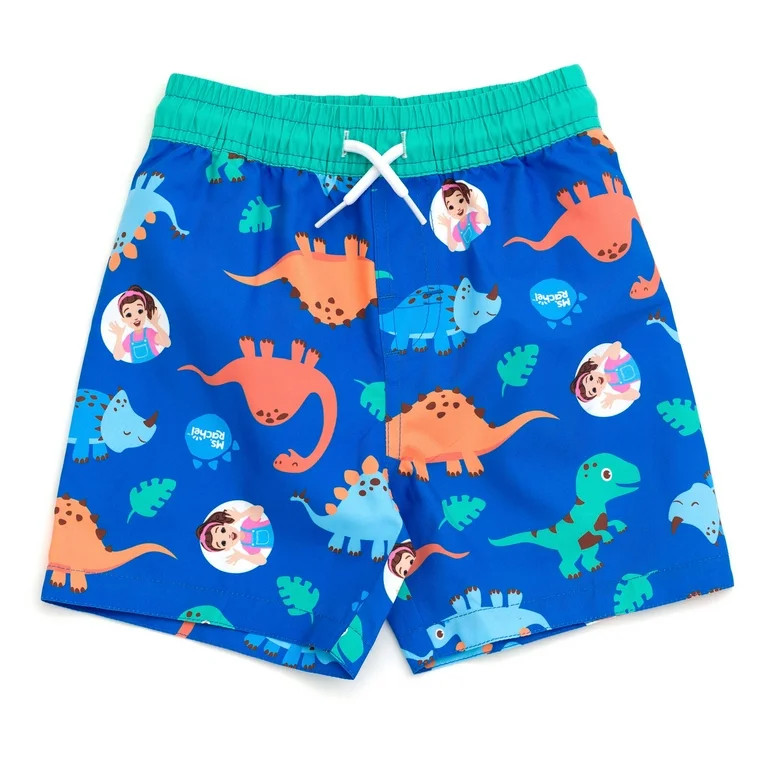 Ms. Rachel Ms. Rachel Herbie Dinosaur UPF 50+ Rash Guard and Swim Trunks Outfit Set Infant to Lit... | Walmart (US)